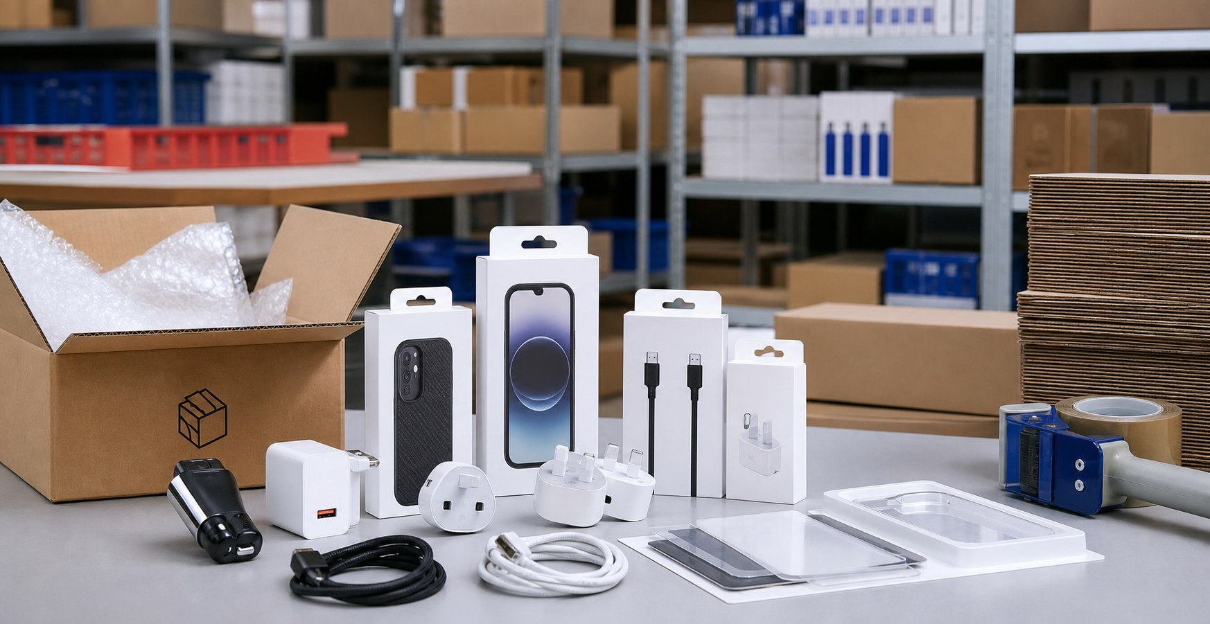 Phone cases, cables, plugs and screen protectors sourced for trade buyers
